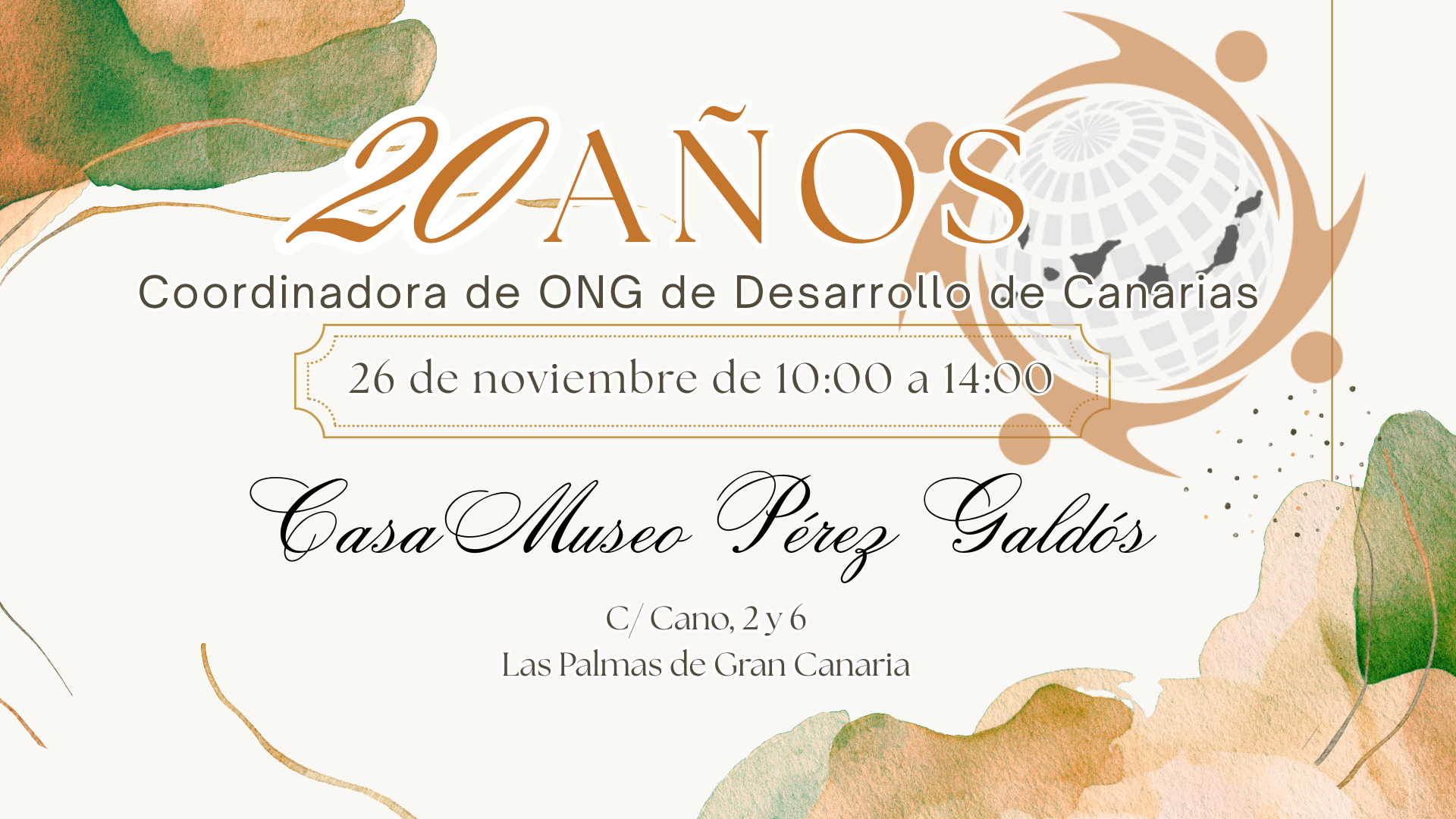 Nota de prensa: La Coordinadora de ONG de Desarrollo de Canarias (CONGDCA) celebra 20 años de compromiso, incidencia y cooperación para una Canarias más solidaria